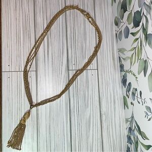 Gold Tassle necklace